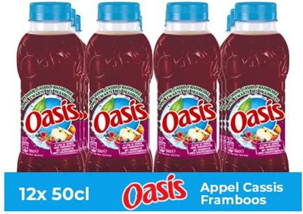 Oasis Pomme Cassis Framboise sans Conservateurs 12x50cl Saveur Intense