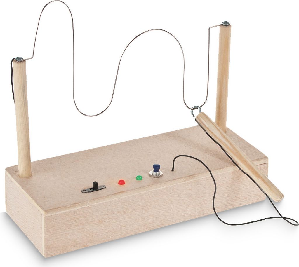 Holzbausatz „Heißer Draht Welle“ Elektronik Bastelset