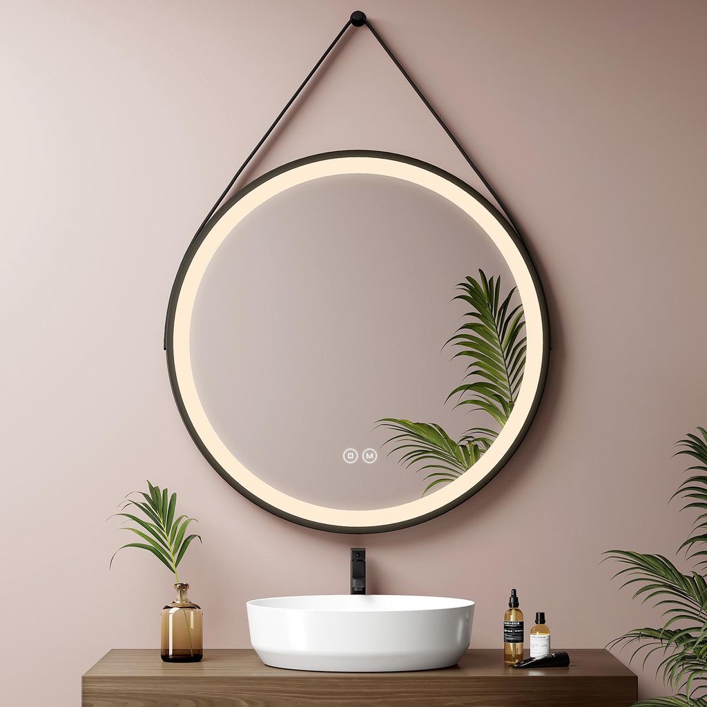 EMKE Lustro LED 70cm, barwy światła