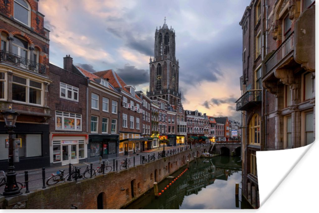 MuchoWow Poster Wasser - Utrecht - Luft 180x120 cm - Fotoplakat