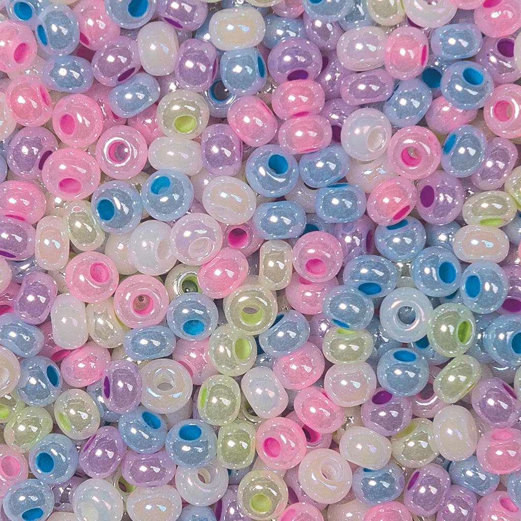 Perles de Rocaille 2,5mm Pastel Knorr Prandell pour Loisirs Créatifs