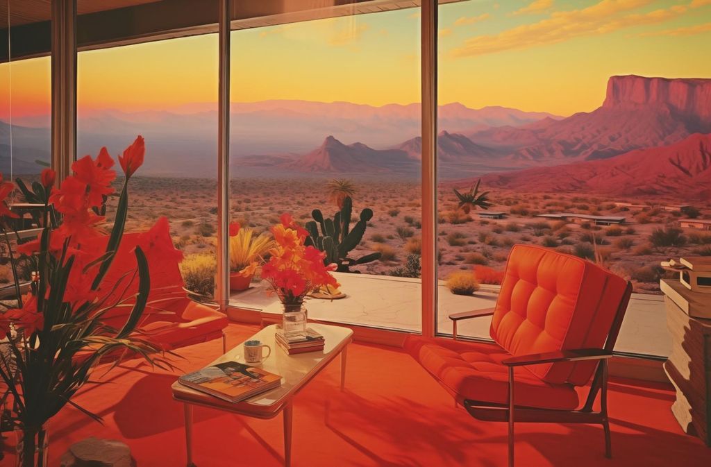 Plakat 86,4x56,8cm Besessenheit im Wüstenhaus