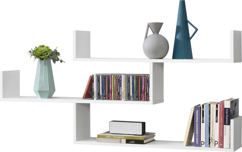 Étagère murale gain de place Grimstad blanc 119cm pour petit appartement