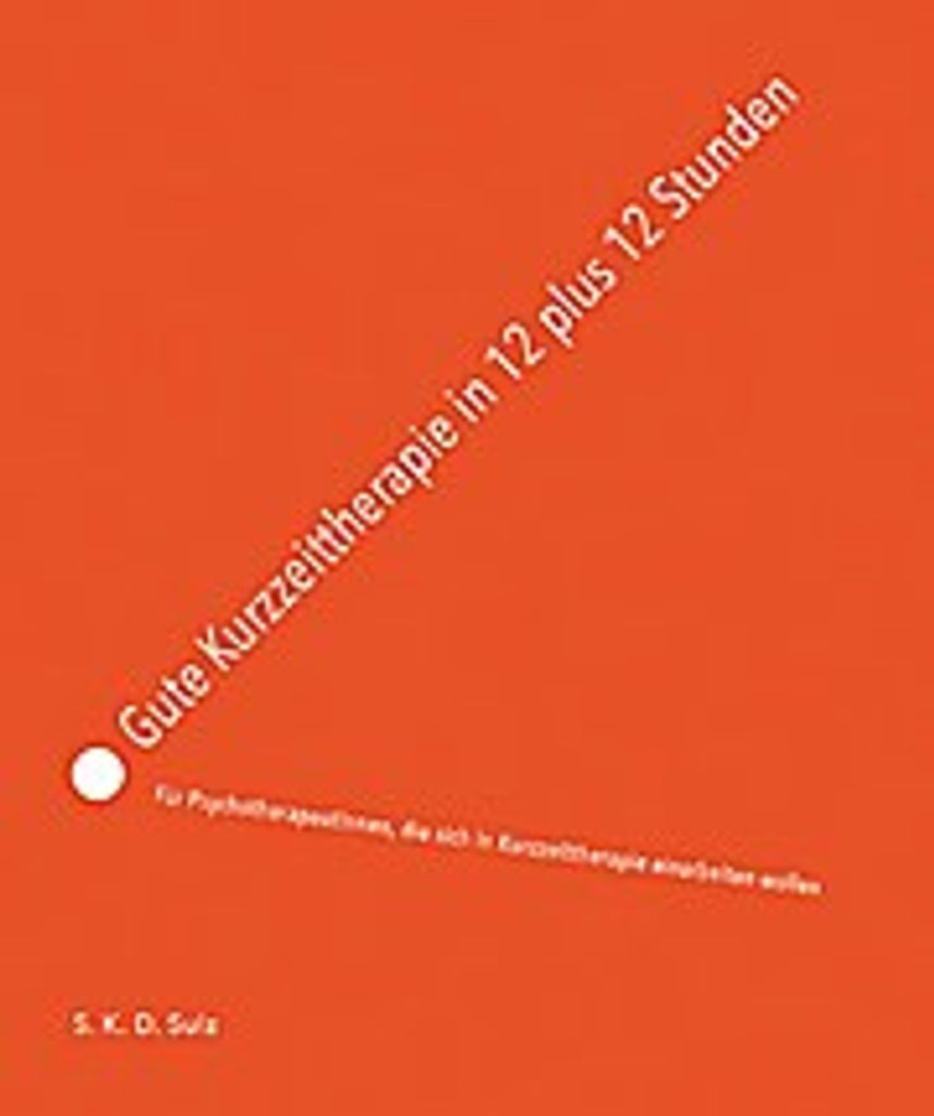 Gute Kurzzeittherapie in 12 plus 12 Stunden
