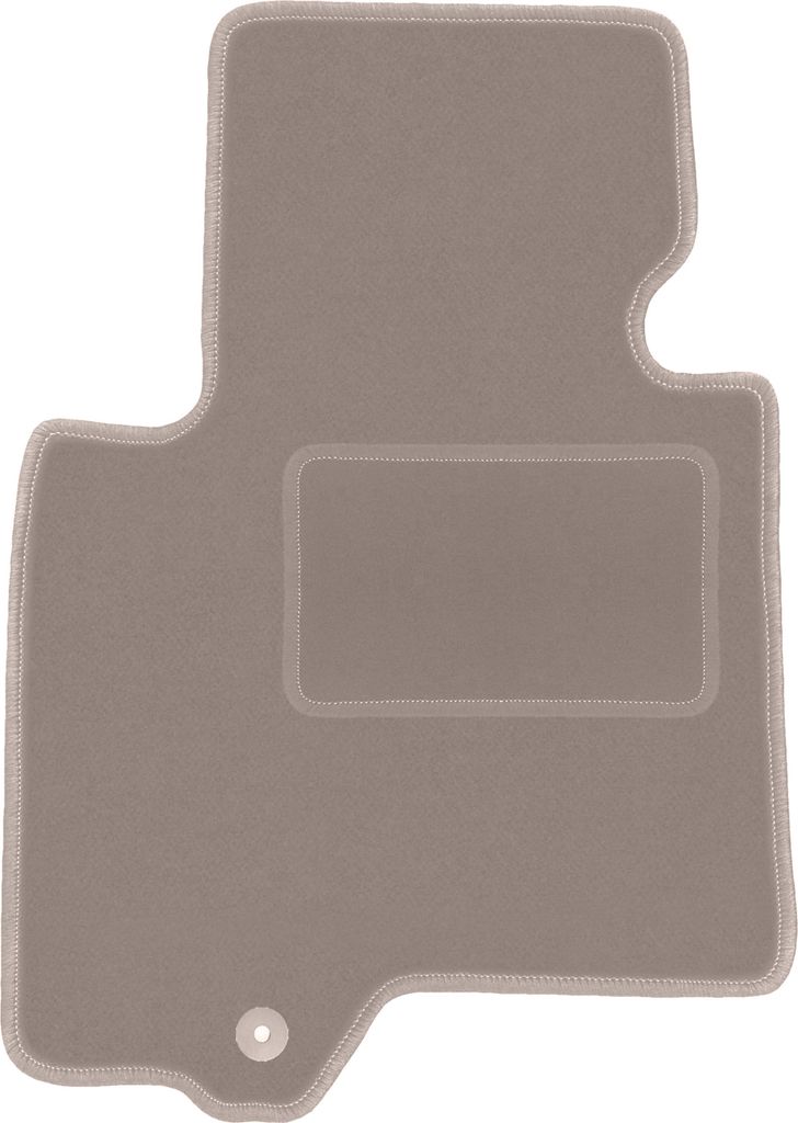 Fahrerfußmatte Velours beige passend für Infiniti FX II (2008-2017, SUV) – mit Befestigungen – passgenau