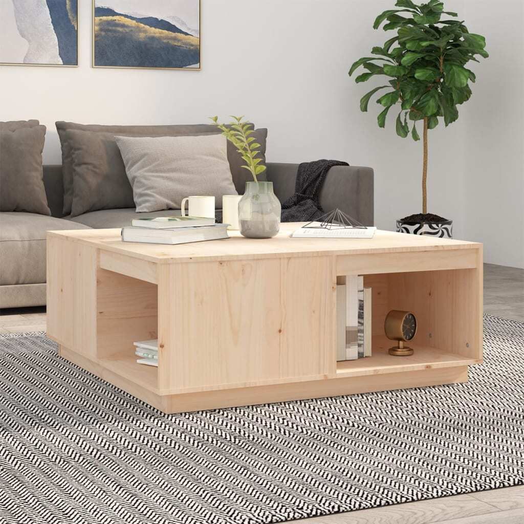 Maison Exclusive - Couchtisch 100x101x40,5 cm Massivholz Kiefer