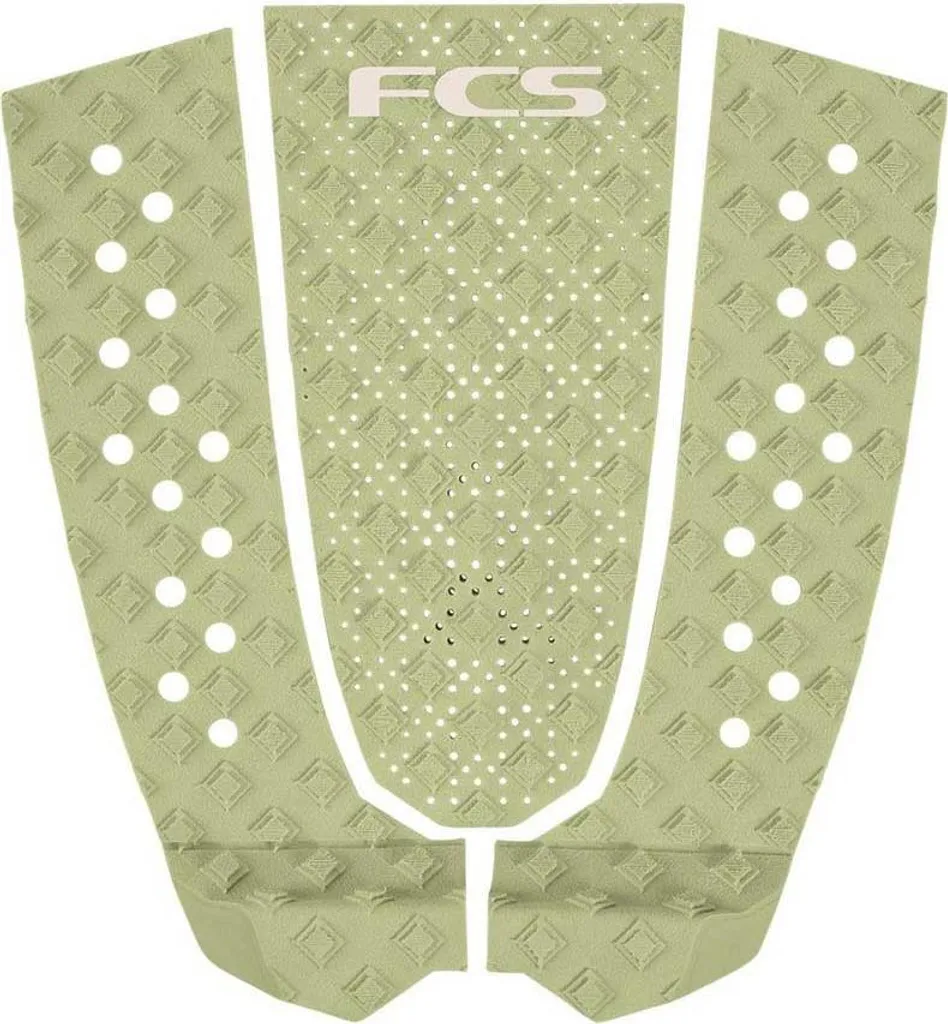 FCS T-3 Eco Pad de Traction Vert - Évitez les Glissades en Surf avec Style