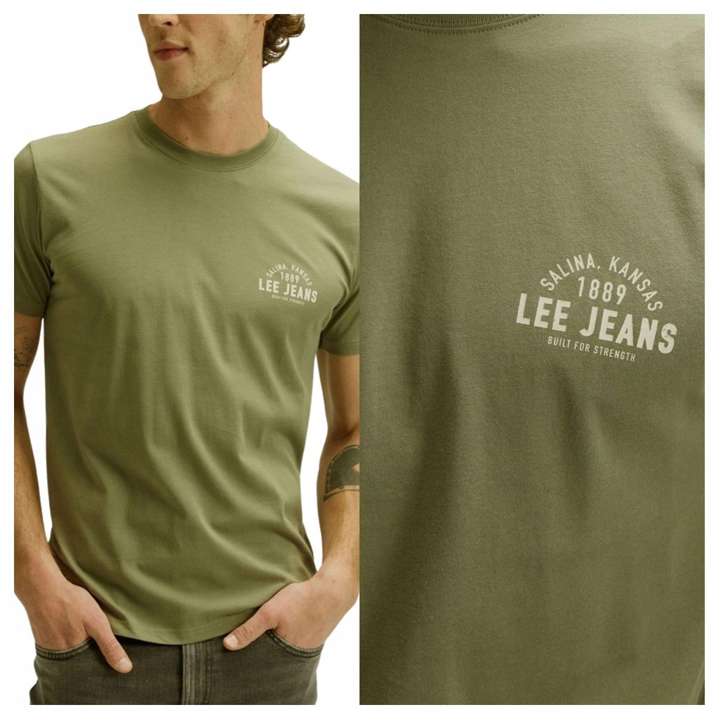 Lee | Herren-T-Shirt Small Logo Tee Grün Baumwoll-T-Shirt XXL