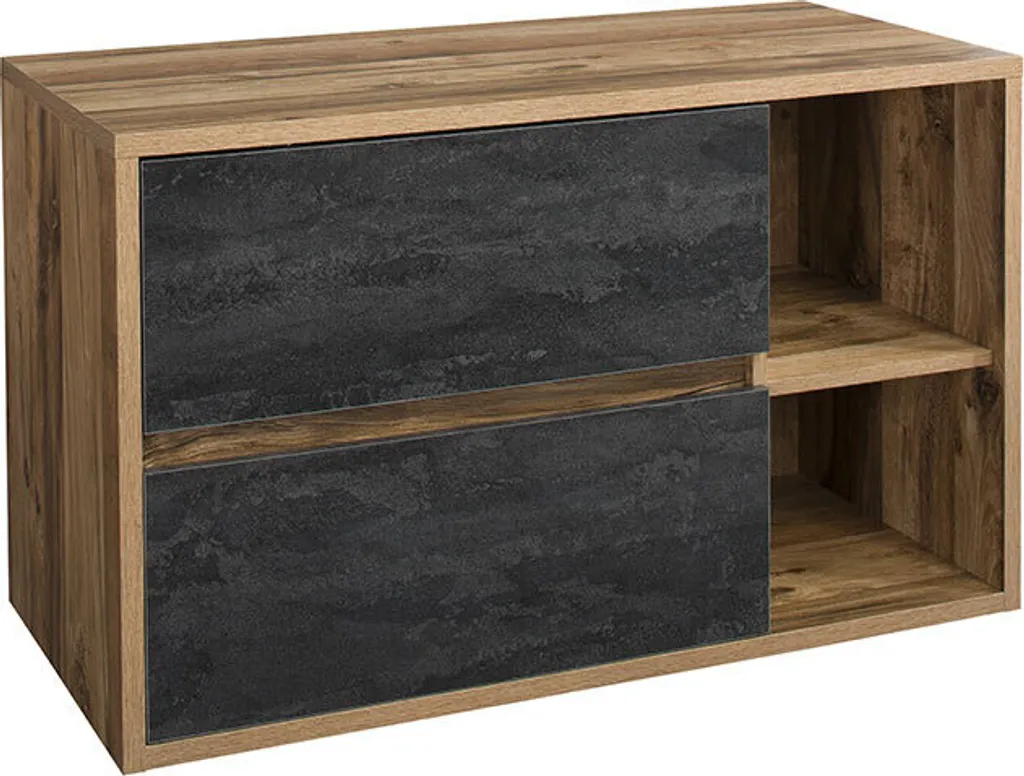 Armoire de toilette 100 cm bois foncé pour optimiser le rangement mural