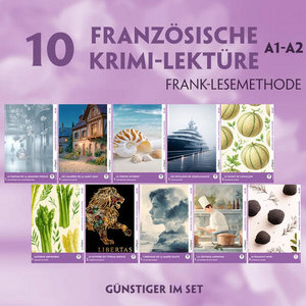 10 Französische Krimi-Lektüre A1-A2 (10 Bücher + Audio-Online), m. 1 Audio, m. 1 Audio