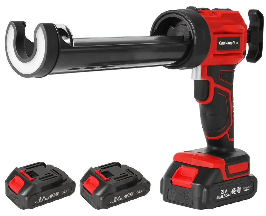 Pistolet extrudeur électrique pour joints et colles avec 2 batteries LED
