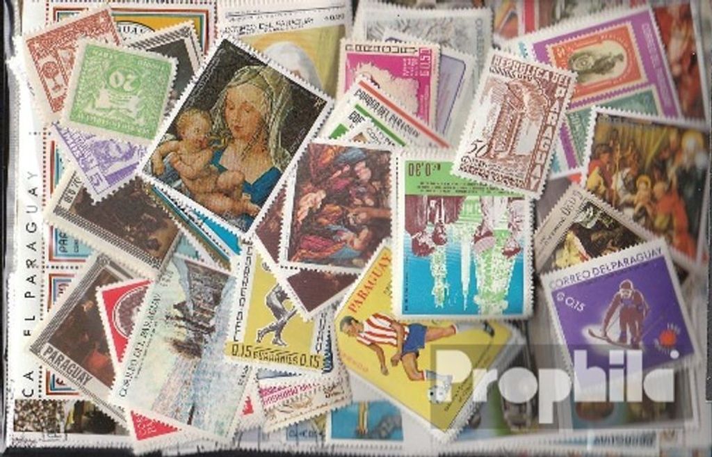 Briefmarken Paraguay 300 verschiedene Marken