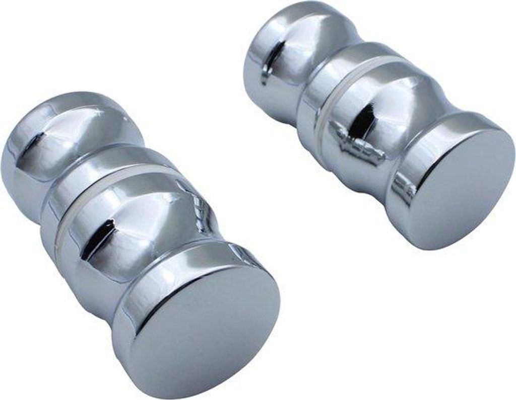 Ronde Chrome Glazen Handgreep - 2 Paar - Duschschutz und Duschkabine Ersatzteile