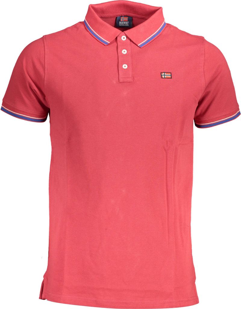 NORWAY 1963 Herren KURZARM-POLO Rot 838862_AC7A670_ROSSOREDRA : Größe - 2XL Größe: 2XL