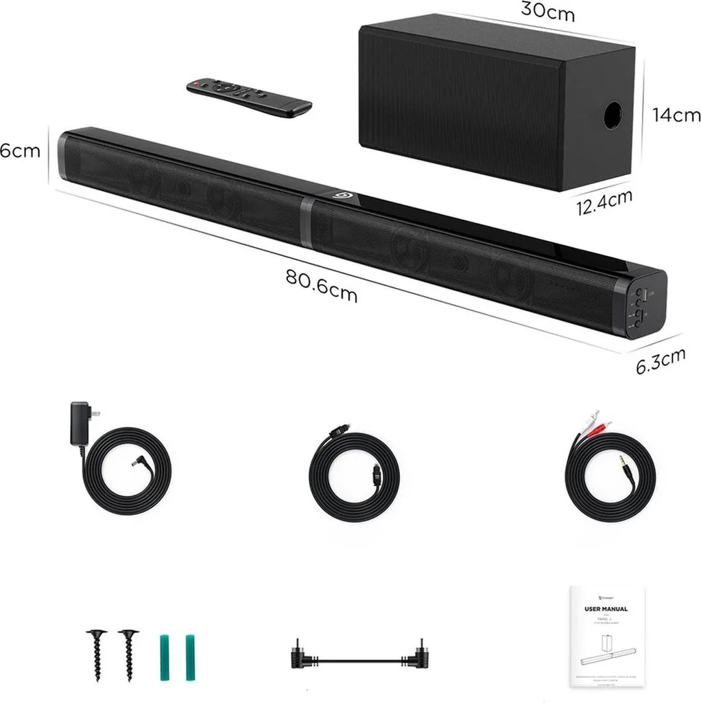 Soundbar Gaming 100W Happyment: Surround 3D per PC e Console - 2