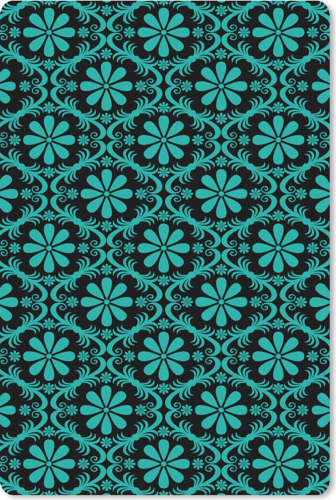 MuchoWow Mauspad Mousepad Muster - Gotik - Blumen 40x60 cm - Mousepads - Maus Mat - Pad - Mausunterlage - Schreibtisch Accesoire