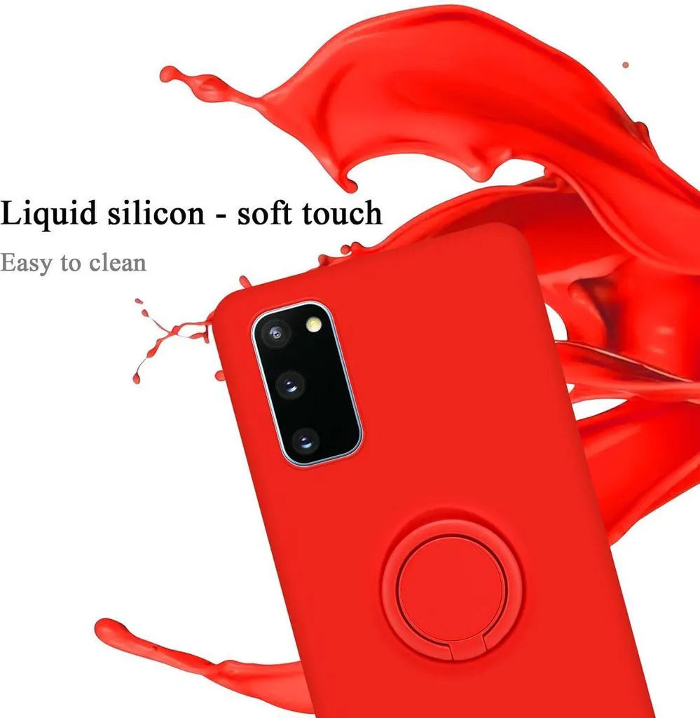 Custodia Protettiva Cadorabo per Samsung S20 FE - Rosso TPU Morbido - 4