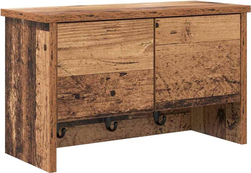 Wandmontierter nachttisch Altholz 50 x 20 x 30 cm Holzwerkstoff