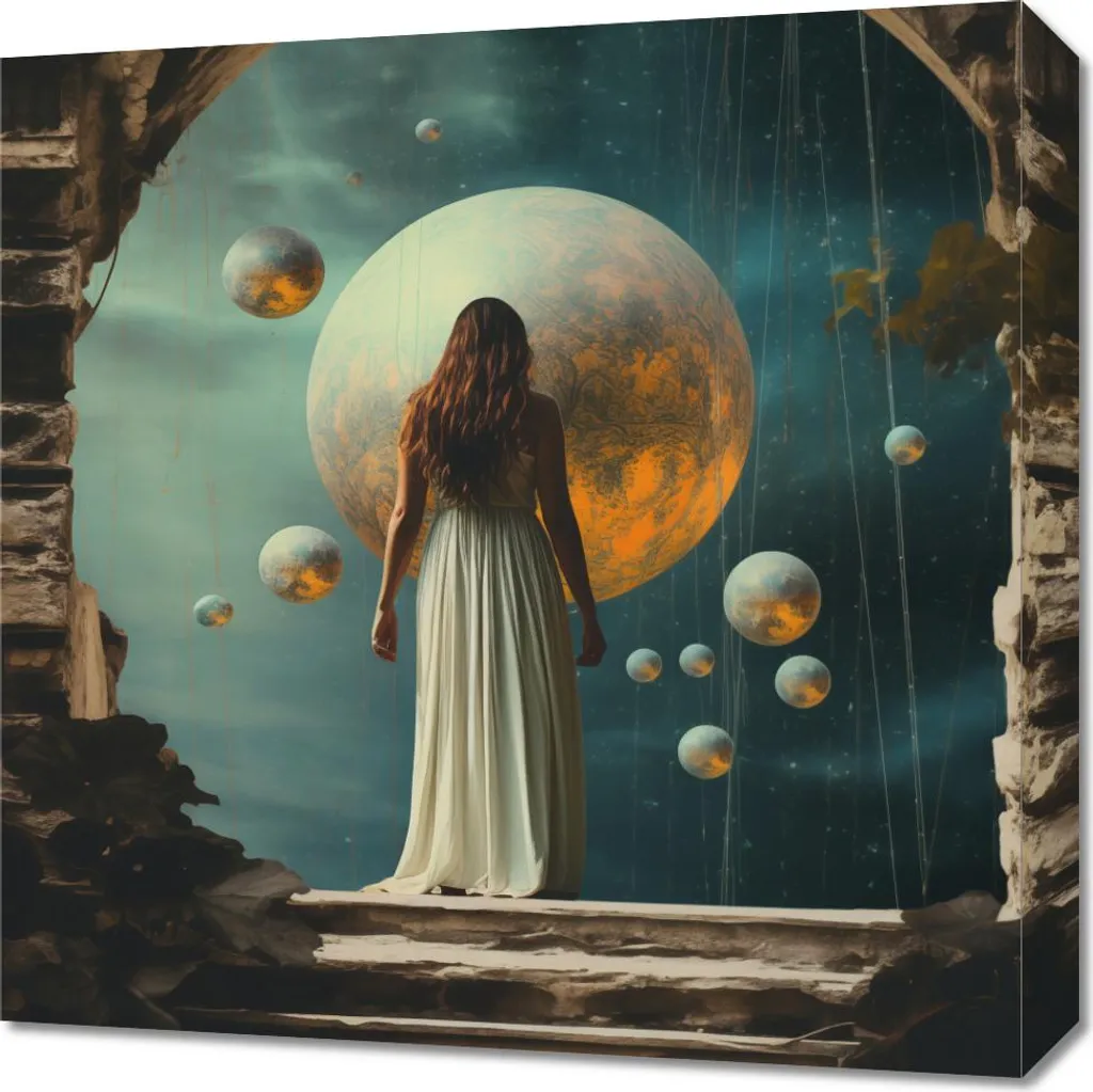 Offerta Quadro Teatro Portale delle Rovine 50x50 cm - Spedizione Gratuita