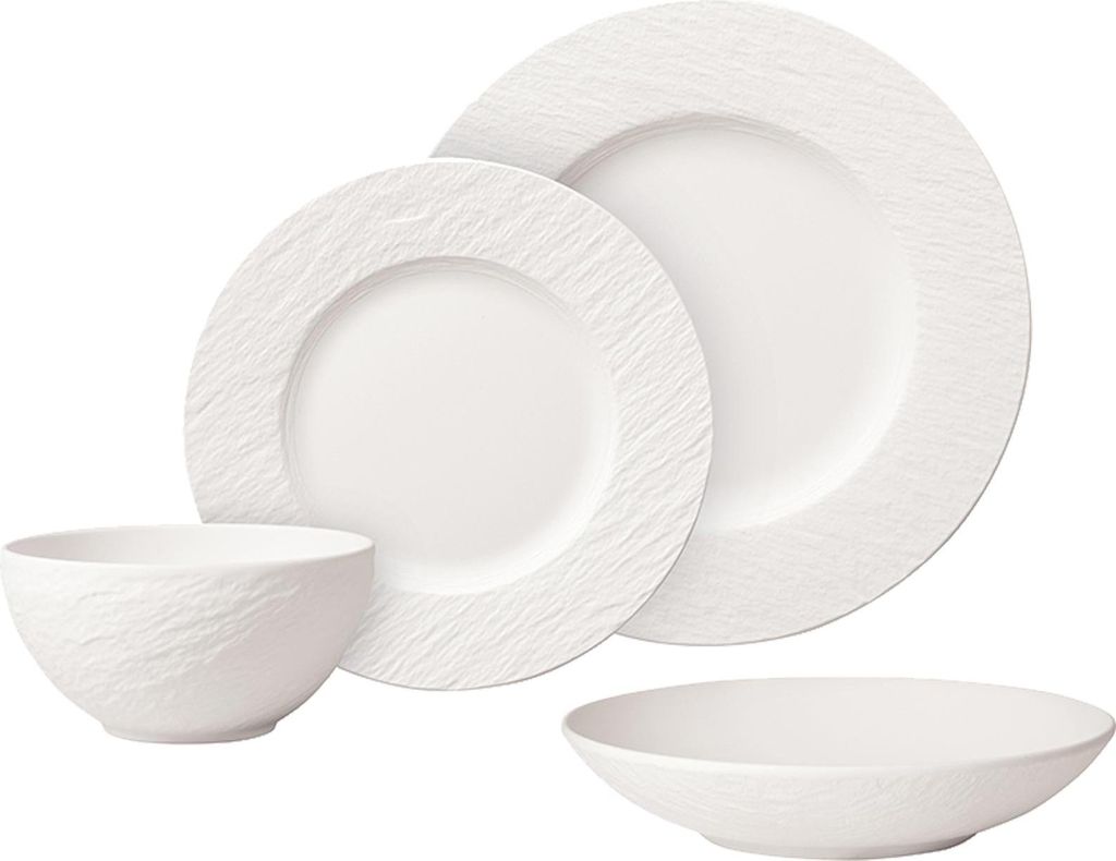 Villeroy & Boch Manufacture Rock Blanc Tafelservice 16-teilig
