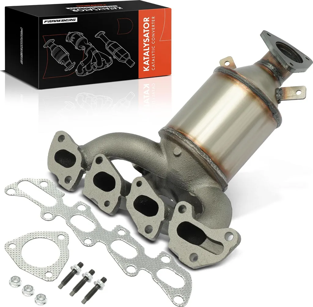 Collecteur d'échappement avec catalyseur pour Opel Astra H et Corsa D