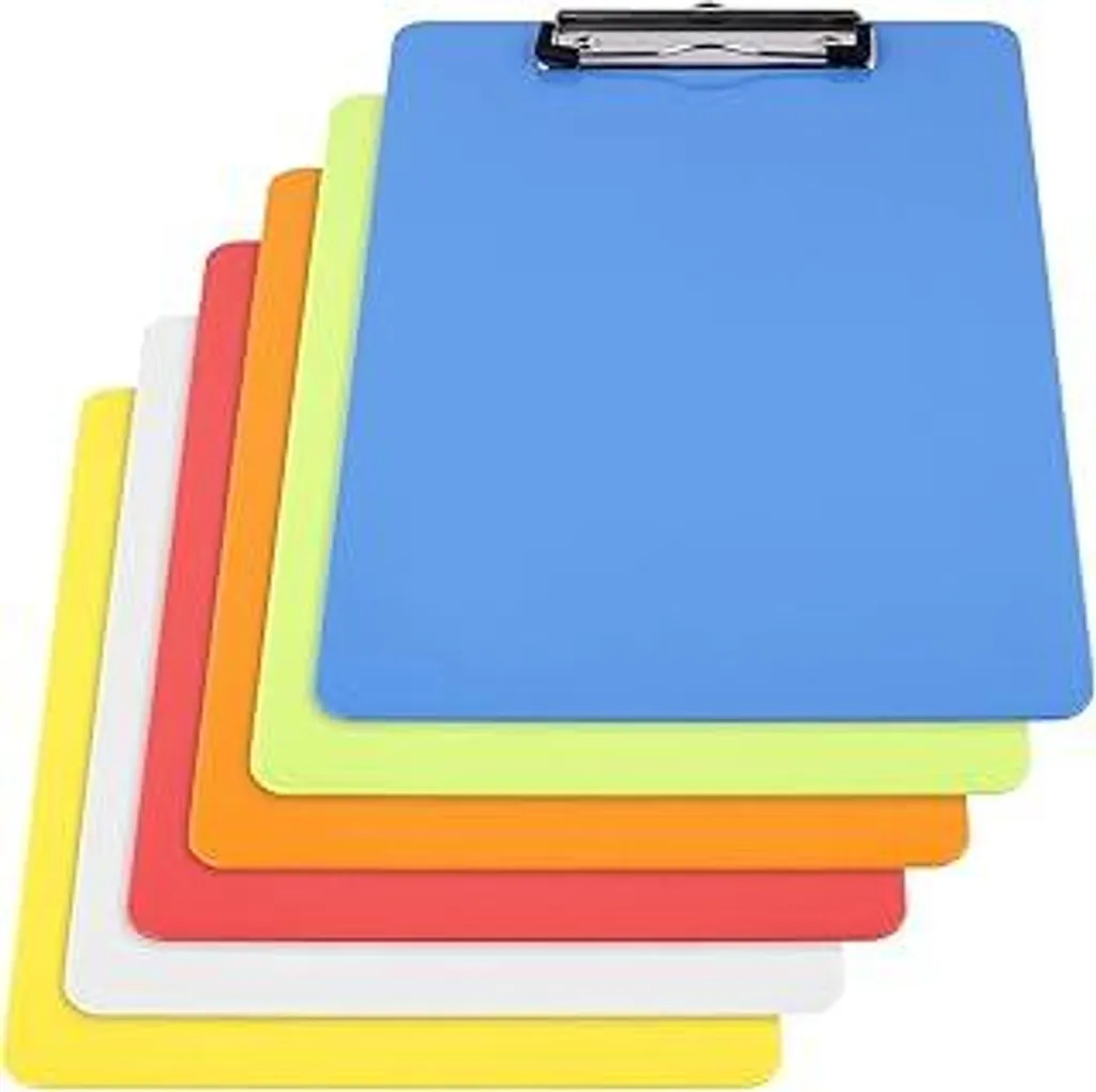 Portablocco A4 Colorati 6 Pezzi - Perfetti per Studio e Casa