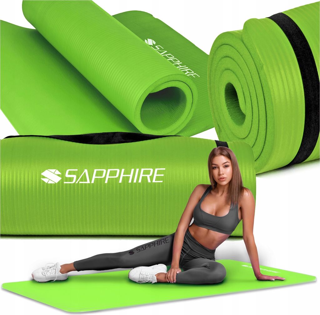 MATA DO ĆWICZEŃ FITNESS gimnastyczna NBR TRENINGOWA UCHWYT Zdjęcie produktu 