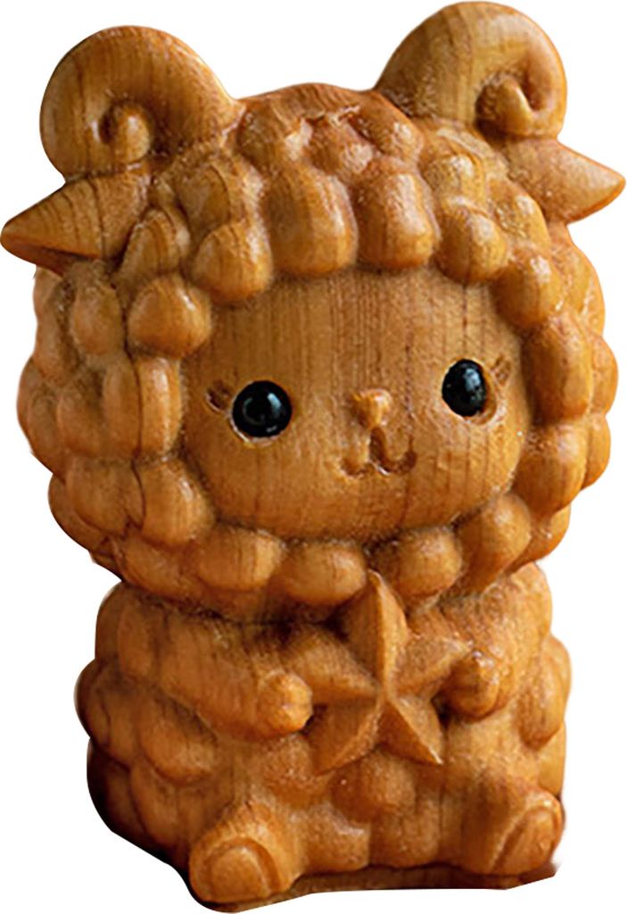 Tierkreis-Tierfigur, handgefertigt aus Holz, chinesische Tierkreiszeichen, multifunktionale Mini-Tischdekoration mit Tierkreiszeichen, Geschenk fü...