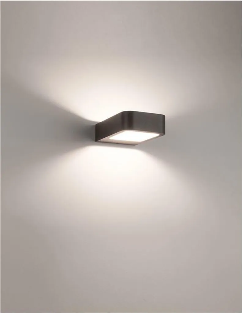 Applique murale étanche ACQUA Nova Luce en verre dépoli et métal argenté