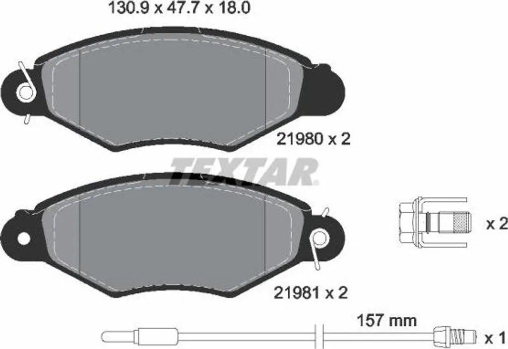 Plaquettes de frein avant pour Kangoo I et Kubistar - Sécurité Garantie