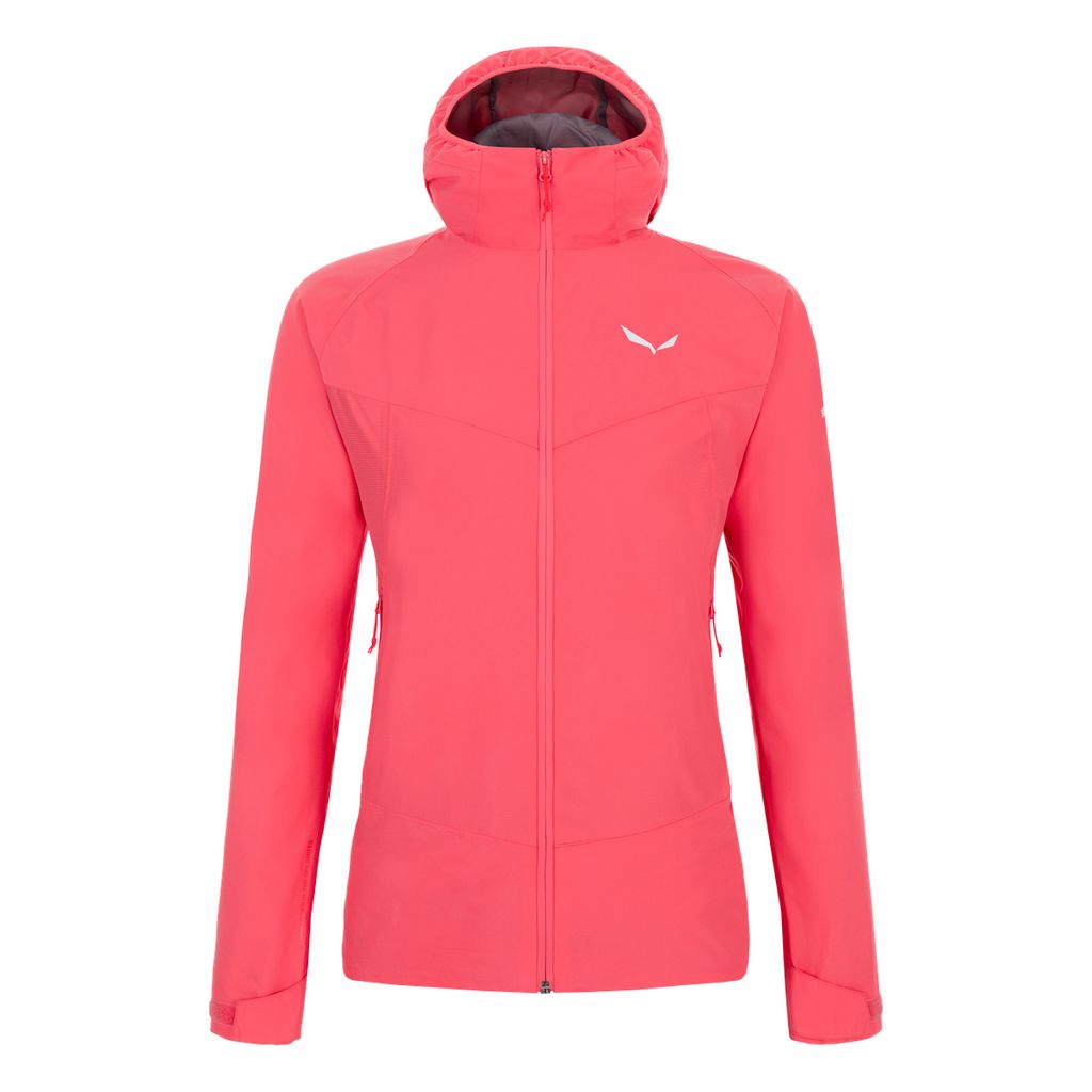 Salewa Jacke Damen Funktionsjacke Wasserdicht PUEZ PTX 2L, Farbe:Coral, Größe:40