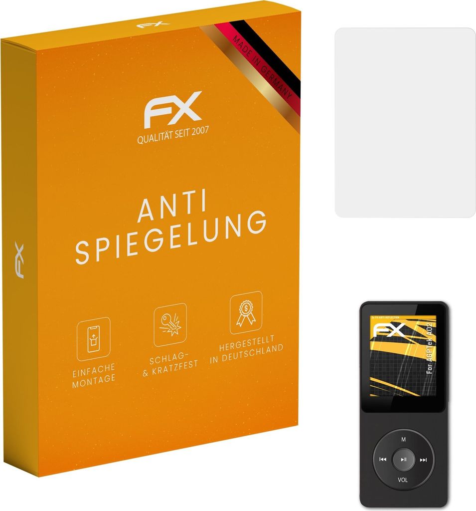 atFoliX FX-Antireflex 3x Schutzfolie kompatibel mit AGPTek A02 Displayfolie