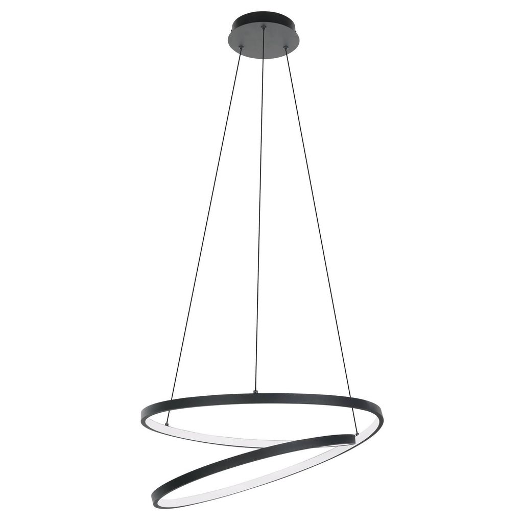 Eglo LED Pendelleuchte Ruotale schwarz weiß 55 x 150 cm