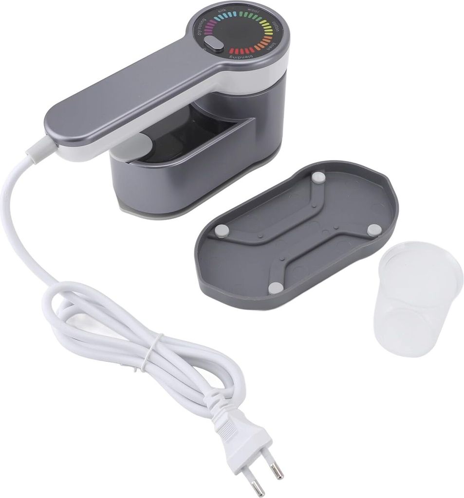 Tragbarer Dampfglätter, 1200 W, hohe Effizienz, 180° drehbarer Griff, knitterfrei, flexibel, Bügeleisen für unterwegs, Homeoffice (EU-Stecker 2...