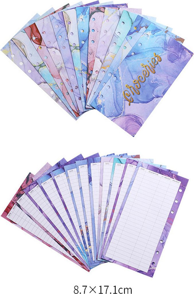 INF Papier na plánovanie rozpočtu A6 do 6-krúžkového Obrázok produktu 