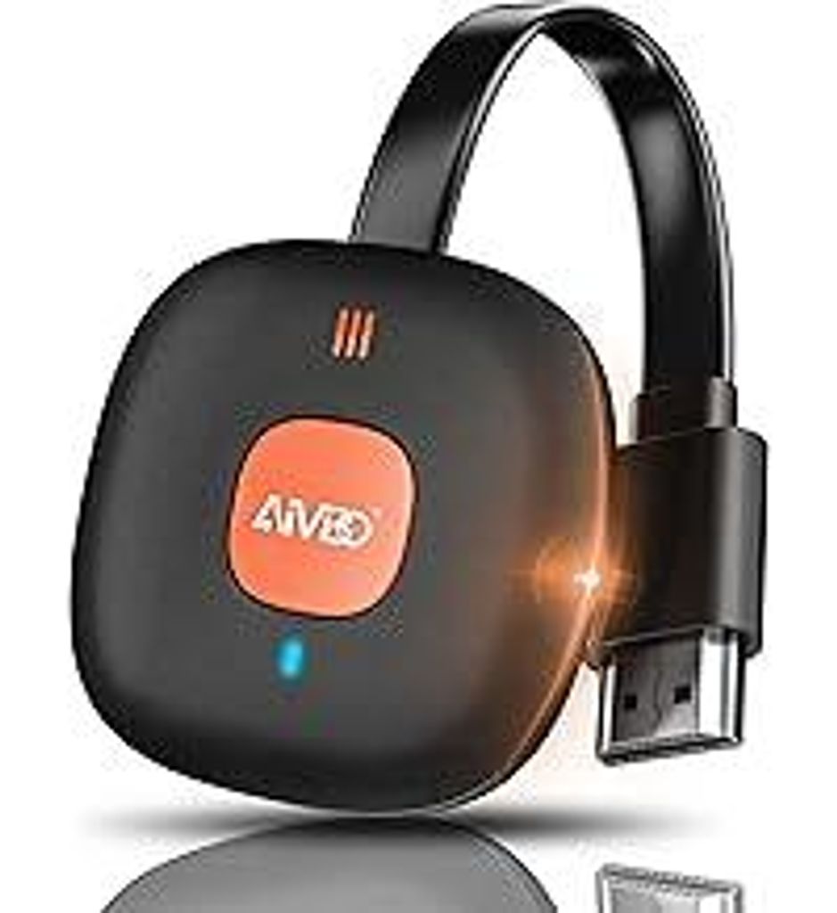4K Miracast Wireless HDMI Dongle für TV/Beamer/Monitor, Wireless Display Adapter WLAN Dongle mit Screen Mirror, Video-Unterstützung für Miracast...