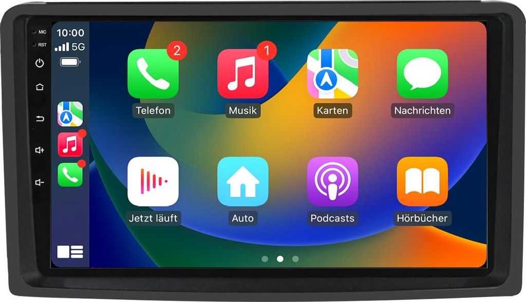 Android Autoradio 9 Zoll 64GB für Smart Fortwo 451 Vorfacelift (2007–2010) mit CarPlay & Android Auto Navigation & Bluetooth