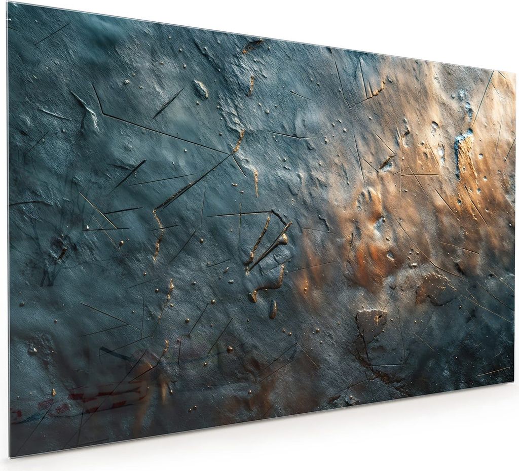 Küchenrückwand Spritzschutz Glas mit Motiv Metallische Oberfläche 40 x 40 cm