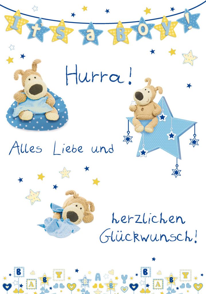 Geburt Baby Freudiges Ereignis Unverpackt Glückwunschkarte im Form