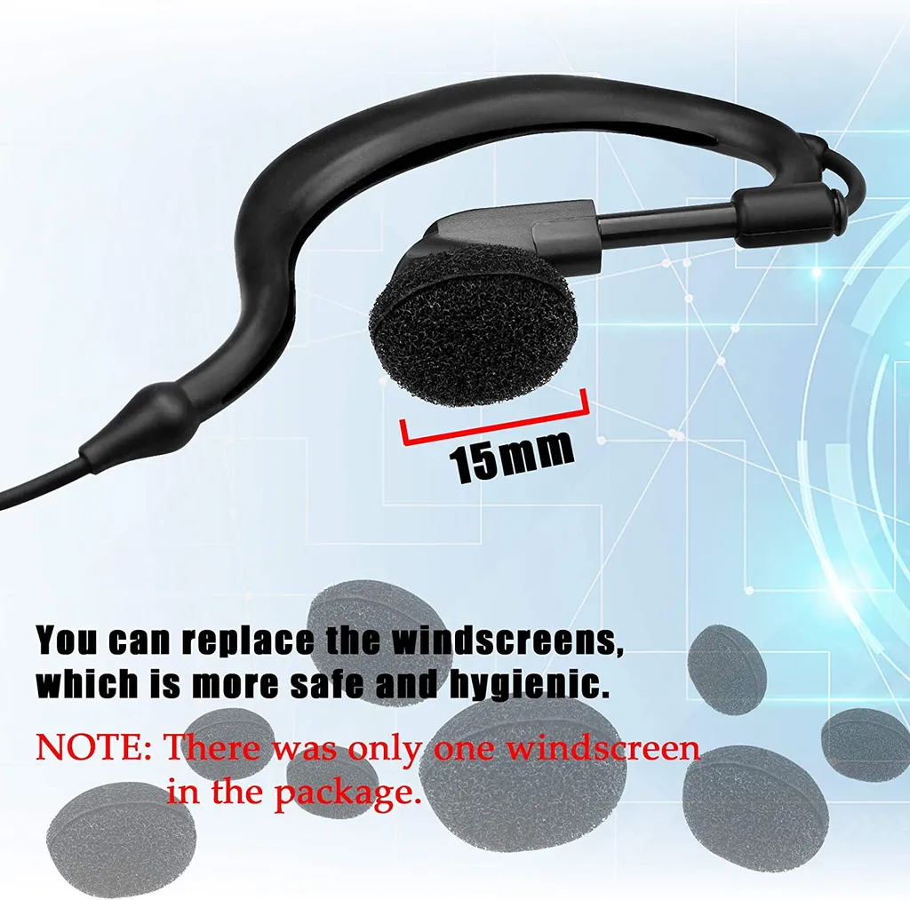 Auricolari 2 Pin G-Shape Retevis per Escursioni e Softair | 2 Pezzi - 4