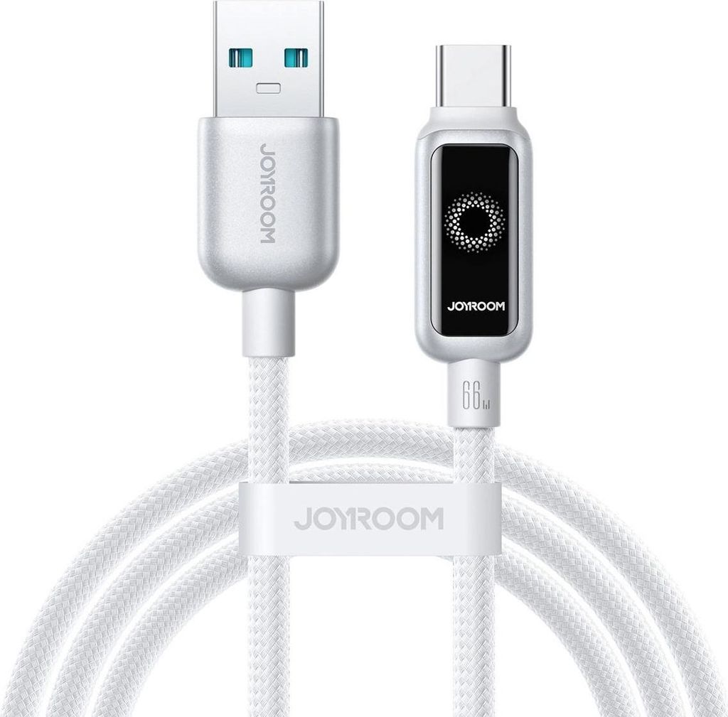 Joyroom USB-A auf USB-C Schnellladekabel 66 W, 1,2 m - Weiß