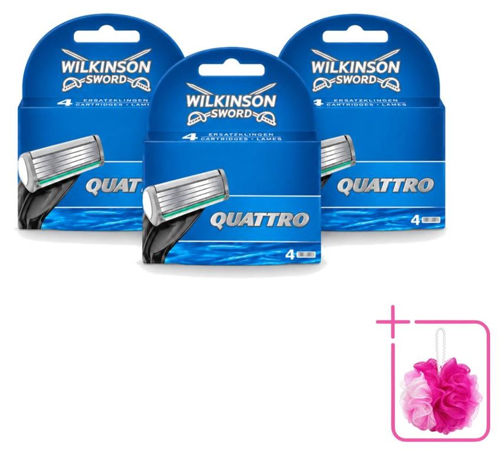 3 x Wilkinson Quattro Ersatzklingen mit Präzisionstrimmer - Produktbild 
