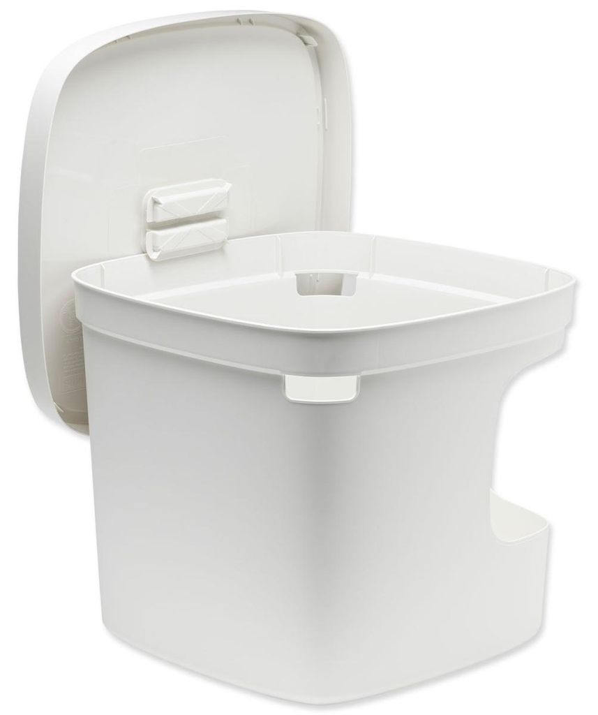 Moderne Cubaanse toiletpot, 49,5x49,5x43 cm, crème kleur Productafbeelding 