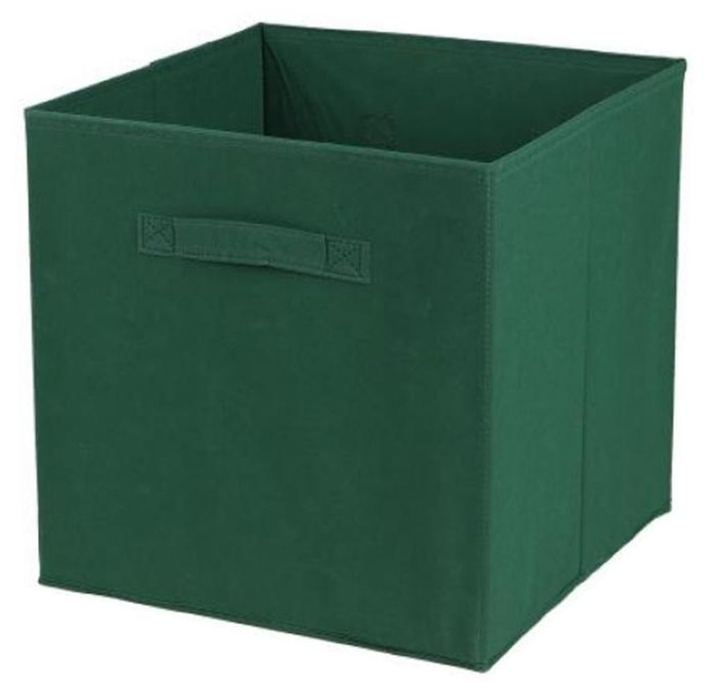 Aufbewahrungsbox Textil, dunkelgrün 31x31x31cm Produktbild 
