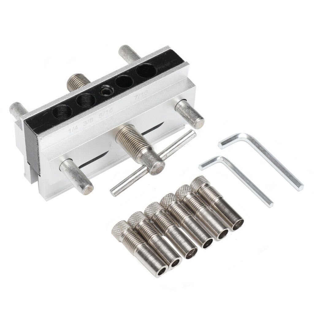 Holzbearbeitung Dübel Bohrschablone Handheld Bohrloch Jig Bohrlehre