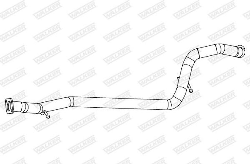 WALKER 10860 Abgasrohr OE 1787297 kompatibel mit Kuga