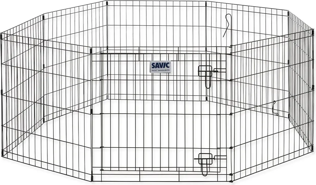 Espace de jeu pour chiots Savic 1 - Parc métal 61 cm spécial éducation