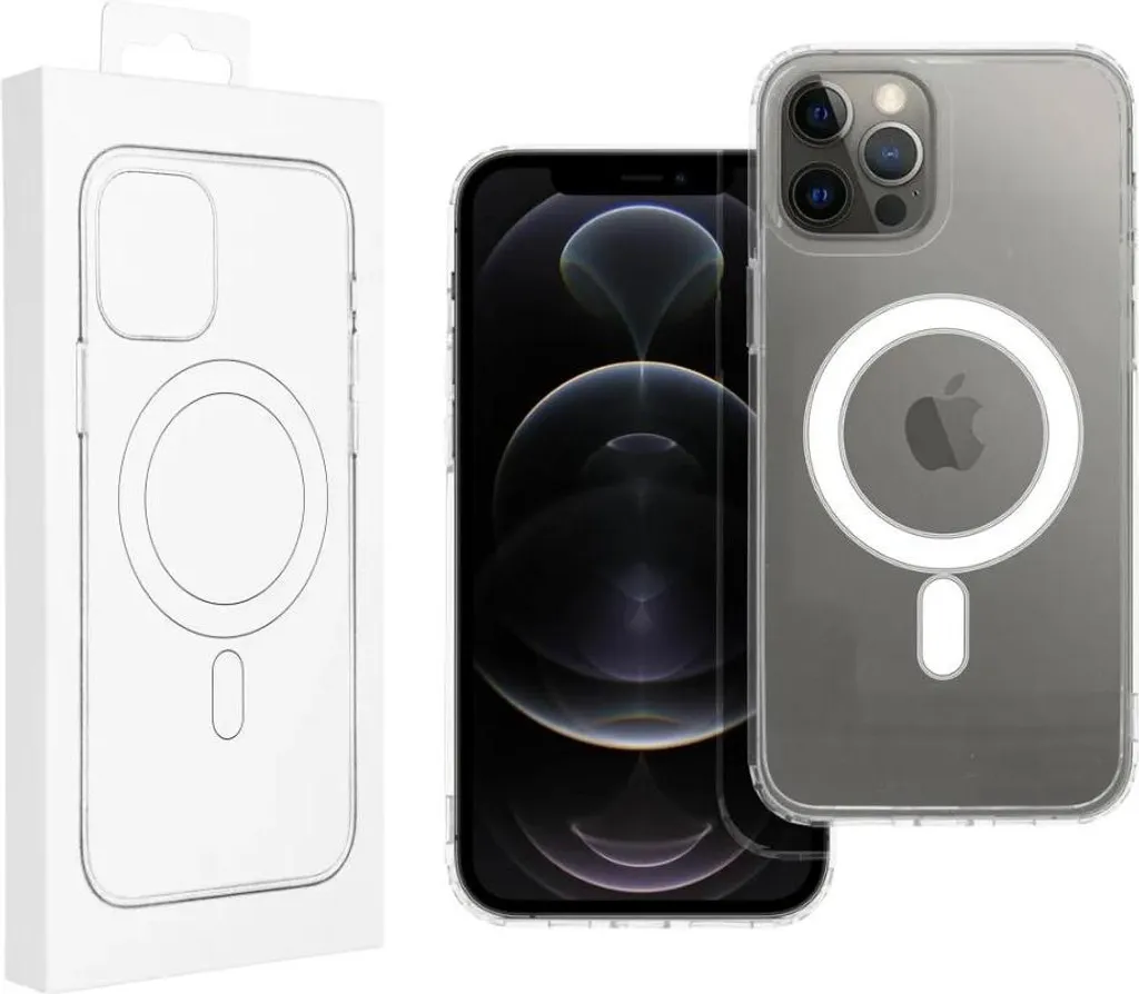 Clear Mag Cover per iPhone 12 Pro Max, trasparente