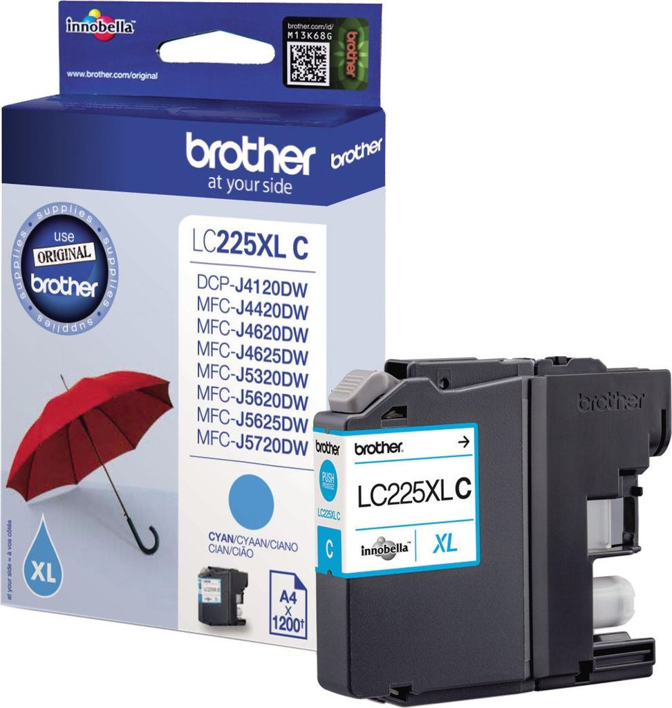 Brother LC225XLC Original Tintenpatrone cyan Immagine del prodotto 