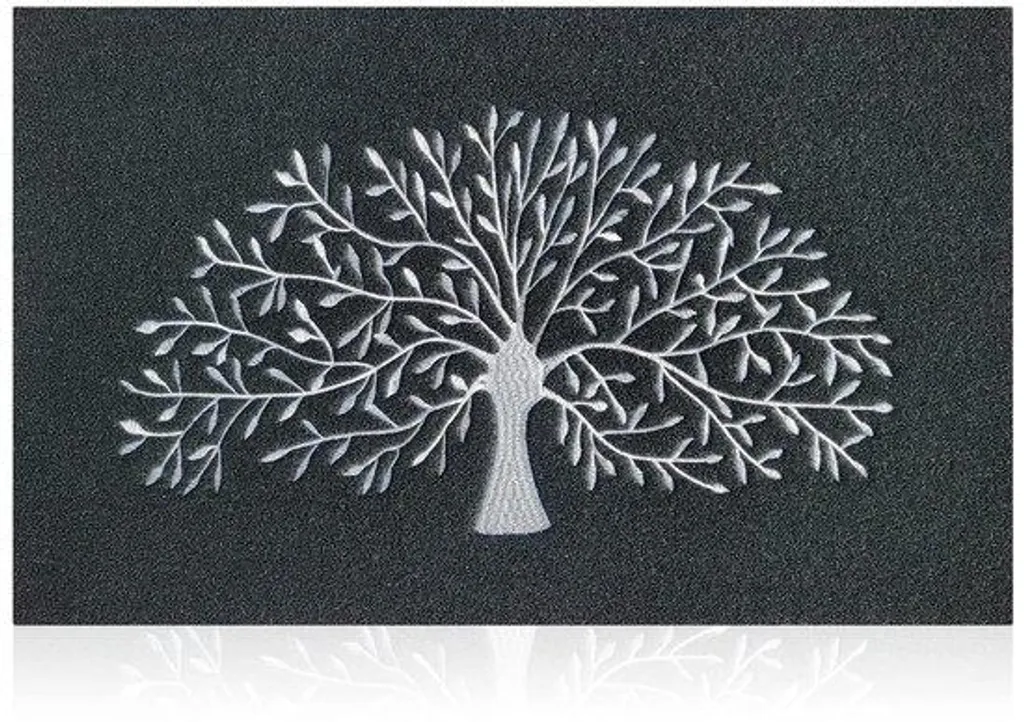 Tapis de porte antidérapant et robuste noir pour une entrée sans traces
